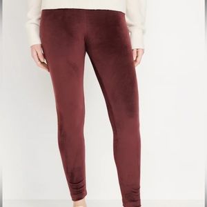 Old Navy High Waisted Velvet Leggings